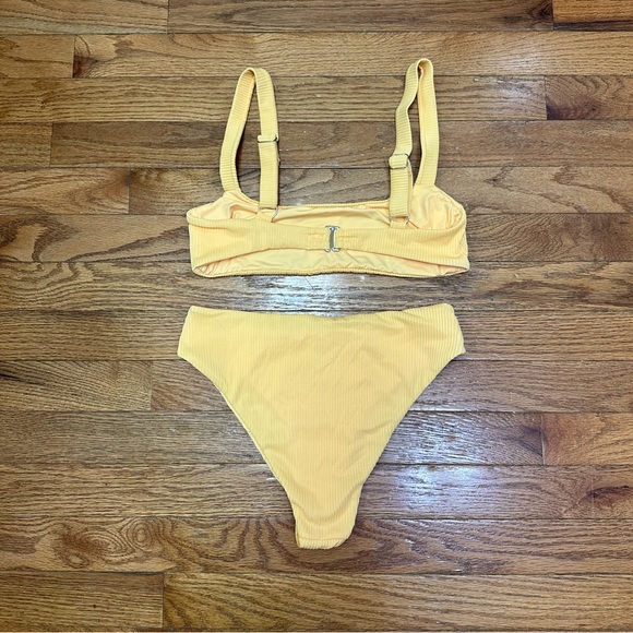Fashion Nova Always At The Beach 2 Piece Bikini - Yellow - Picture 3 of 4